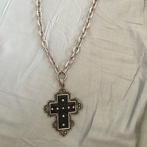 Super cool, vintage inspired Cross necklace.